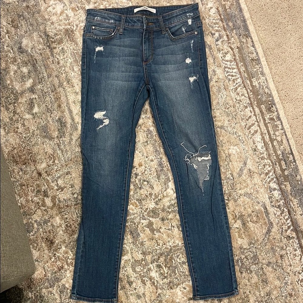 Else Ankle Skinny Jean with Distressing